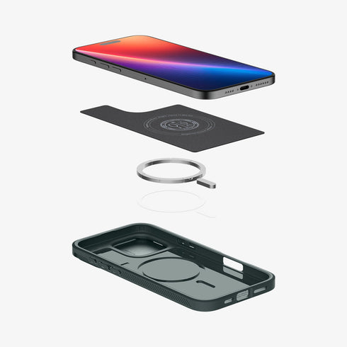 כיסוי Spigen לאייפון 16 מסדרת Optik Armor (MagFit)